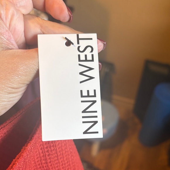 Nine West Red Ruffled Blouse - Picture 2 of 4